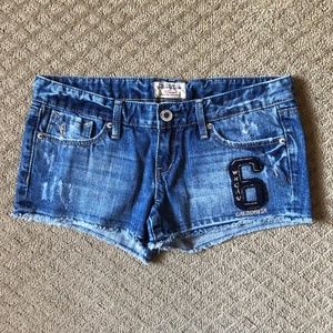 Who.A.U. Denim Jean Cut Off Shorts - size 27R/4R